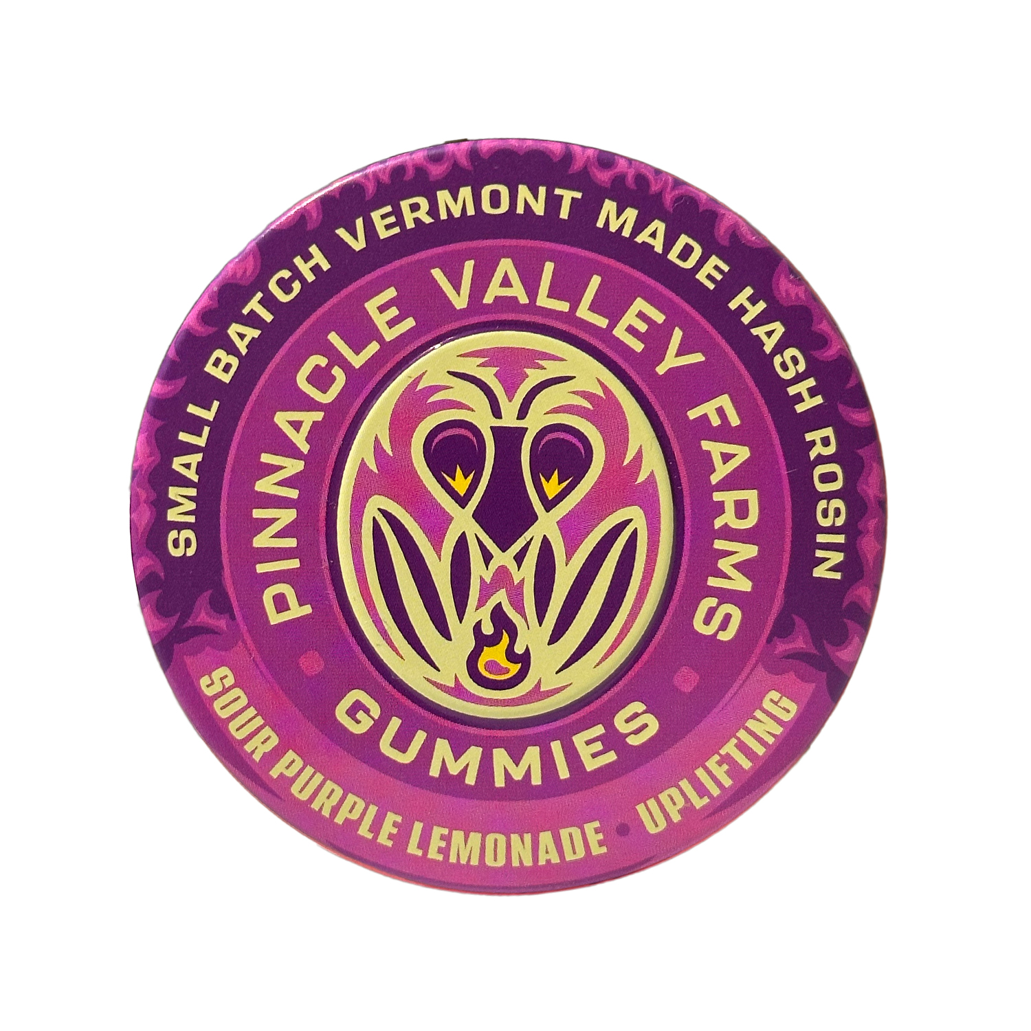 Photograph of product: Sour Purple Lemonade Rosin Gummies | 100mg TH-oui | Pinnacle Valley Farm