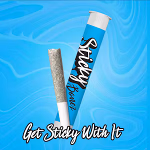 Photograph of product: Sticky Bonez Grape Kush (I) Live Rosin Infused Pre-Roll 1g