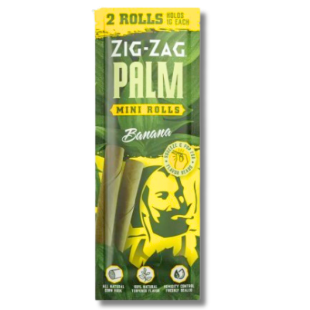 Photograph of product: Zig Zag Palm Mini Roll 2pk (Banana)