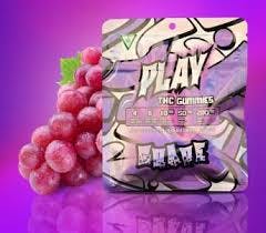 Photograph of Product: PLAY- Grape Gummies 200mg (4x50mg)
