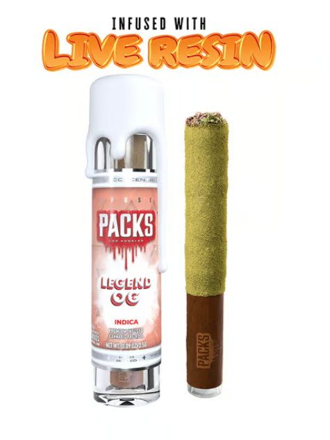 Photograph of product: Packs Classics | Legend OG | Infused Preroll | 2.5g