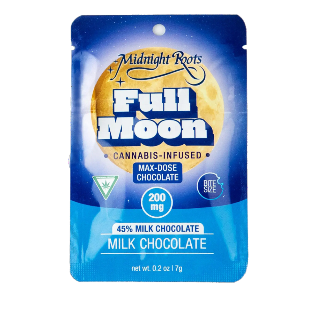 Photograph of product: Midnight Roots - 200mg Full Moon - Milk Chocolate