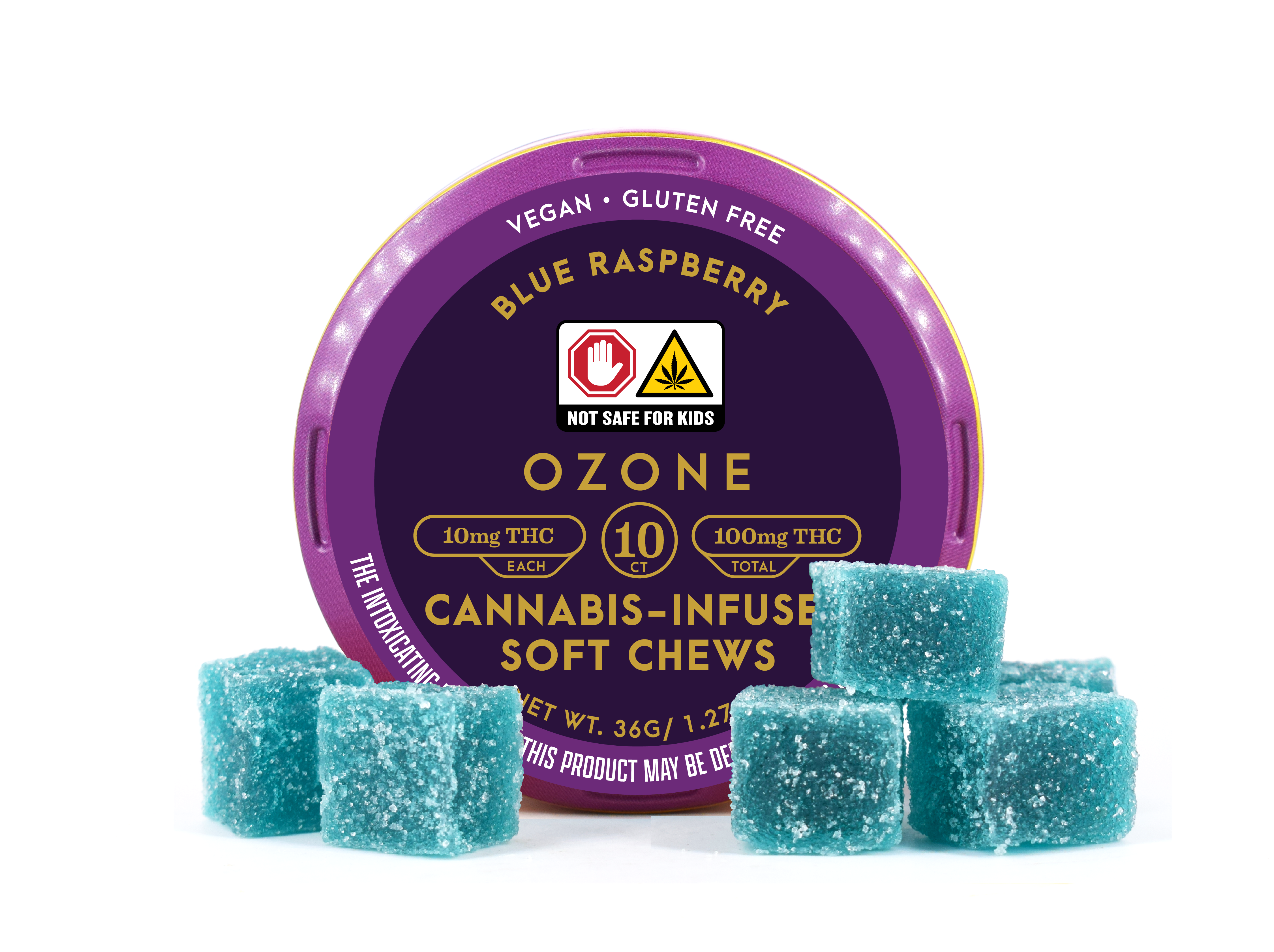 Photograph of product: Ozone | Blue Raspberry | 10pk (Oui'd)