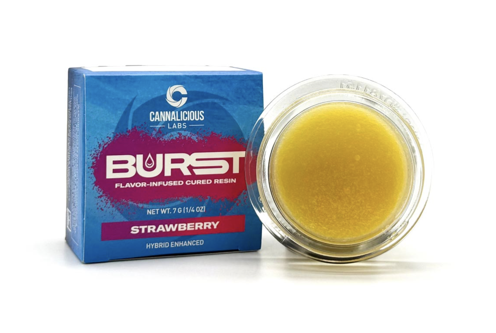 Photograph of product: Cannalicious | Strawberry | Burst Cured Resin