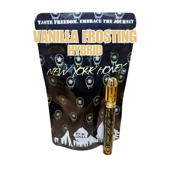 Photograph of product: New York Honey | Vanilla Frosting | All In One Vape