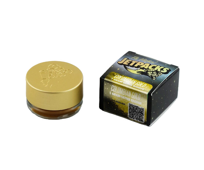 Photograph of product: JetPacks | Colombian Gold | Badder 1g