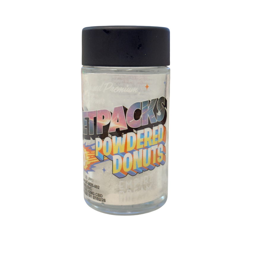 Photograph of product: Jetpacks "Powdered Donuts" Empire Dream Infused Premium Oui'd Flower - 3.5g