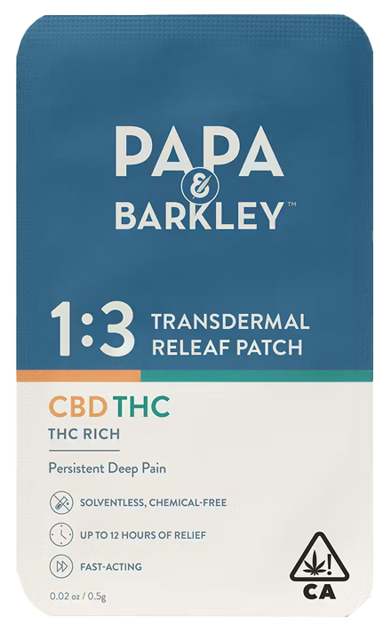 Photograph of product: P&B | 1:3 Transdermal Releaf Patch | 0.5G