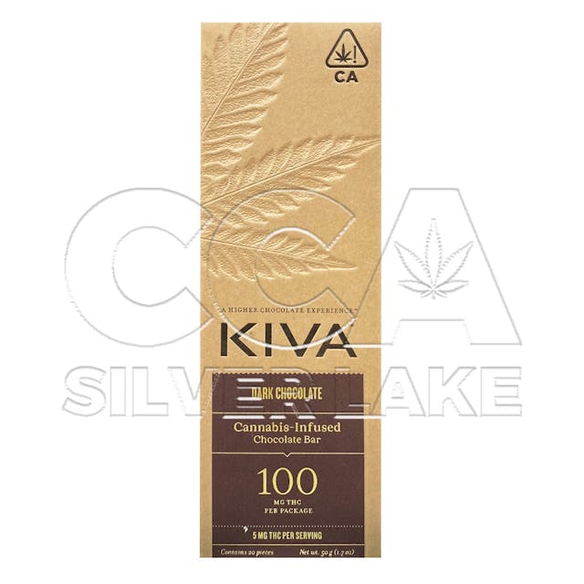 Photograph of product: Dark Chocolate Bar 100mg - Dark Chocolate