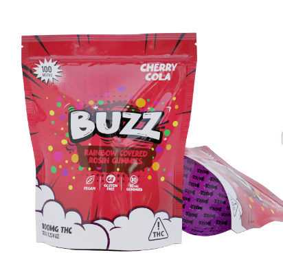 Photograph of product: BUZZ | Cherry Soda Solventless Gummies 100mg