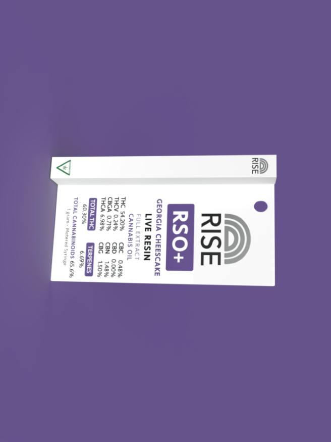 Photograph of product: RISE | GEORGIA CHEESECAKE | 1G RSO +