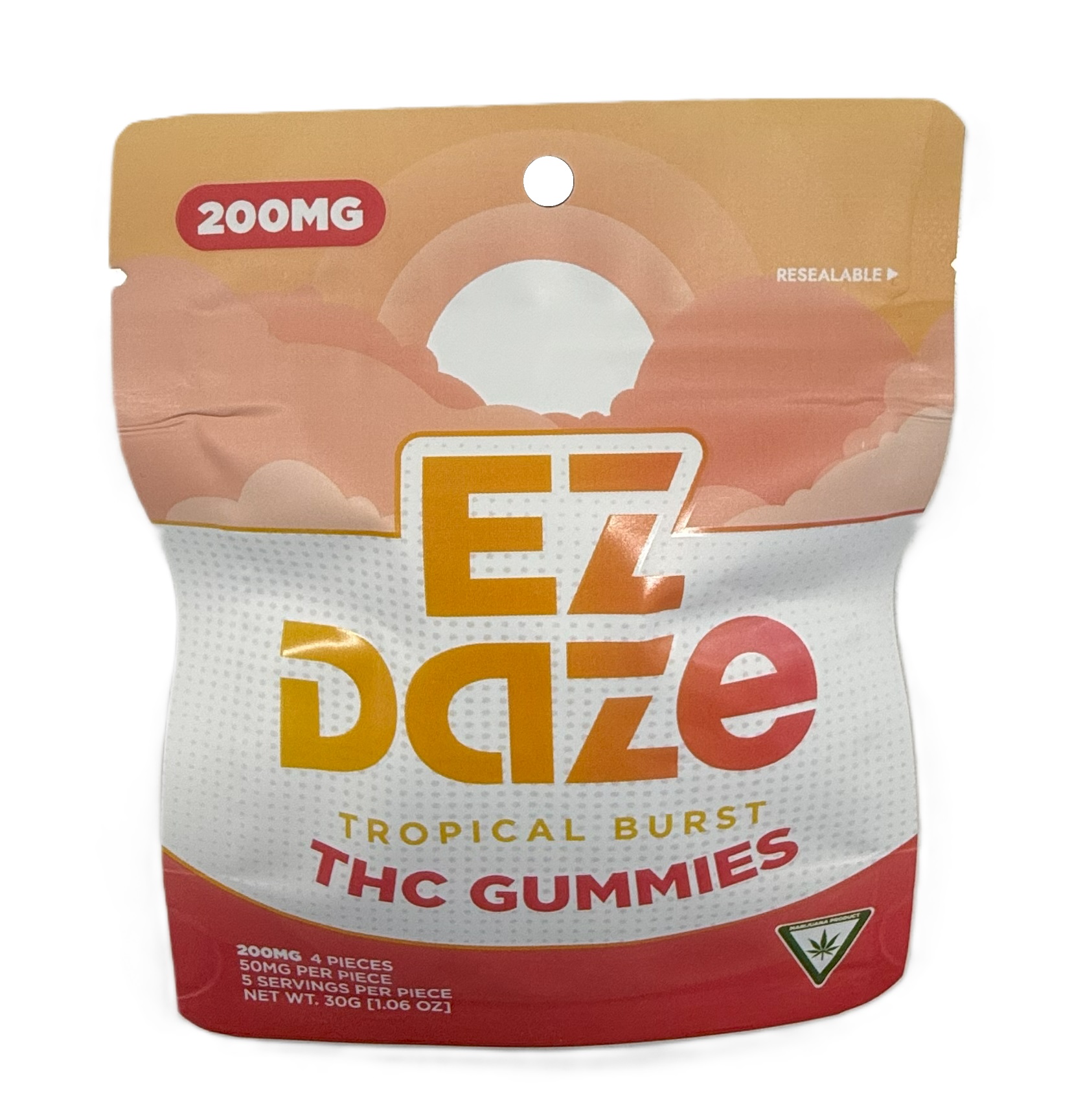 Photograph of product: EZ Daze 200MG Gummies - Tropical Blast
