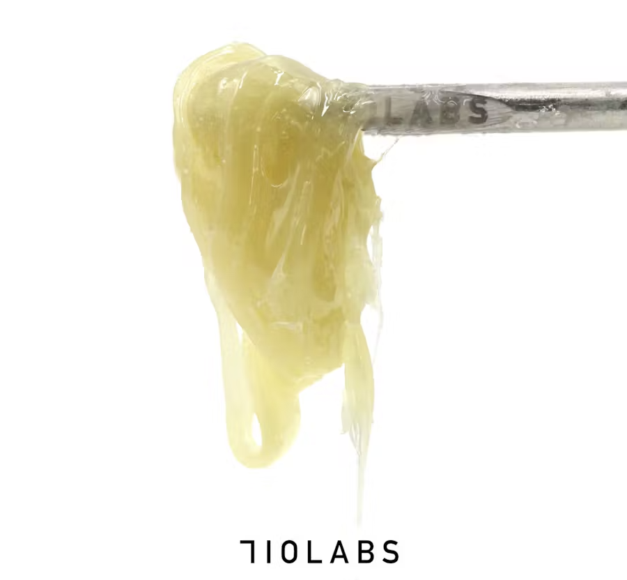 Photograph of product: 710 Labs - Live Rosin Badder - Blueberry Haze x Triangle Mints - 1g