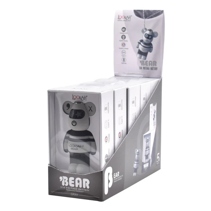 Photograph of product: Lookah Bear Vape Battery Gray Variety Pack