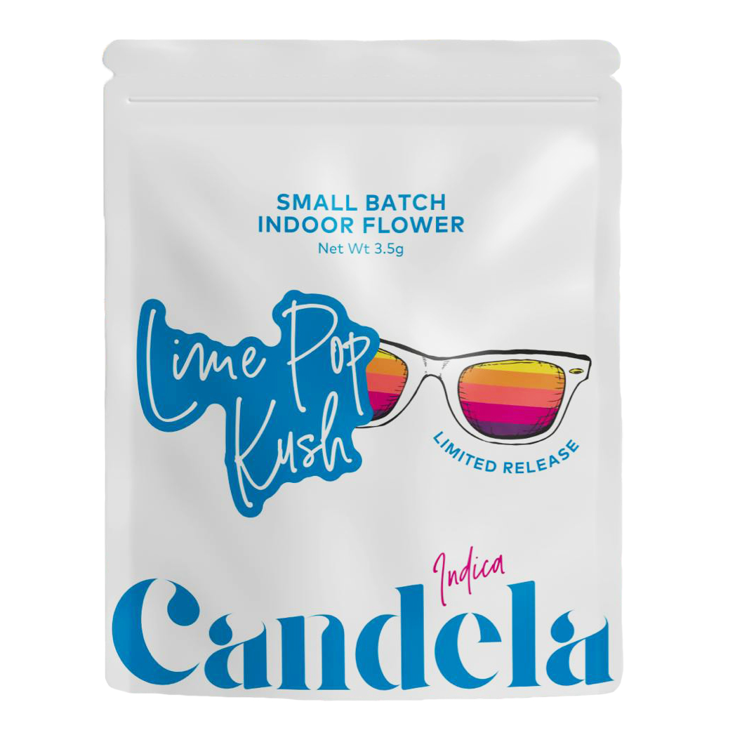 Photograph of product: Candela Lime Pop Kush Prepack Rec - 3.5g