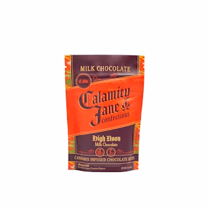 Photograph of product: Calamity Jane: "High Noon" Milk Chocolate Calm Bites (10mg TH-oui 5mg CBD 10Pk)