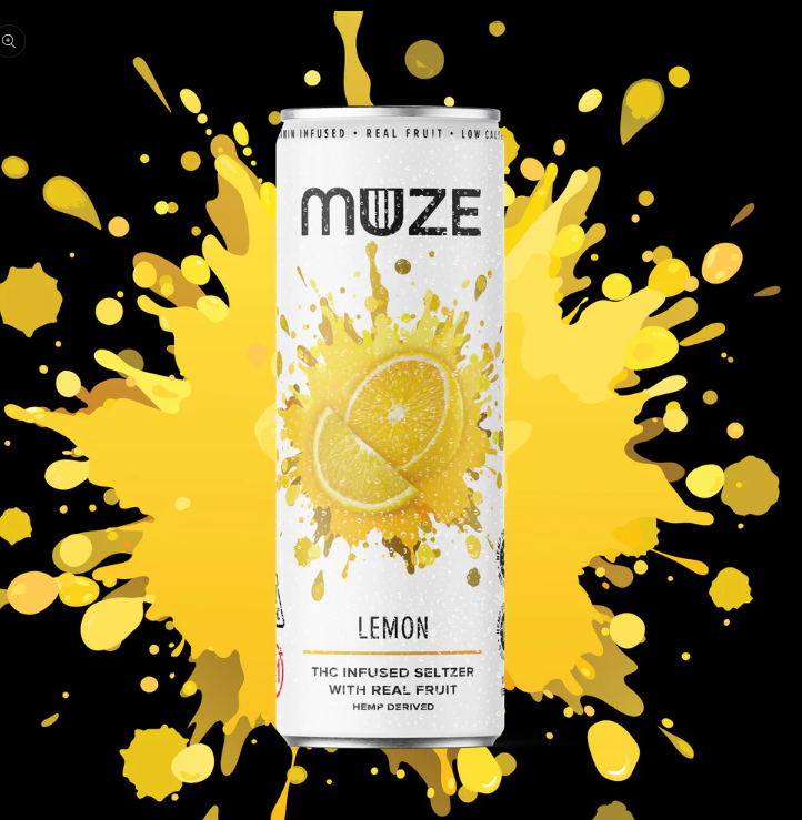 Photograph of product: Muze Hemp-Derived Beverage | Lemon | 3mg