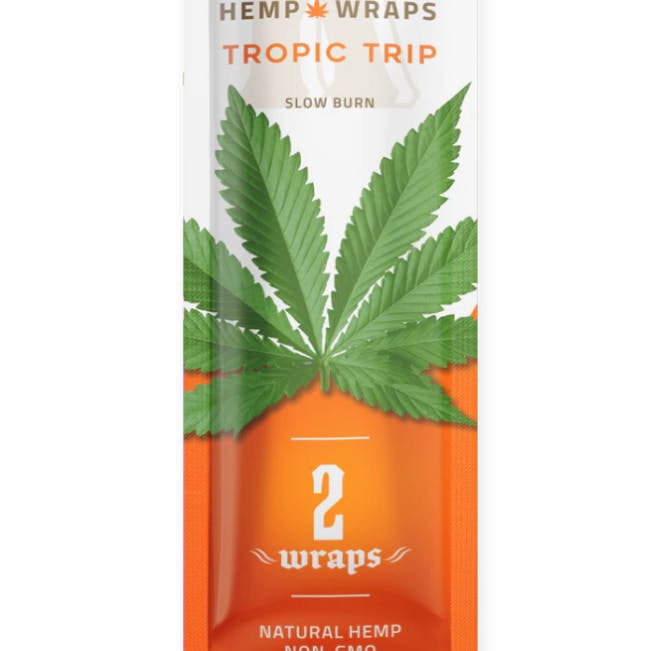 Photograph of product: Zig Zag Hemp Wrap Tropic Trip 2 pack