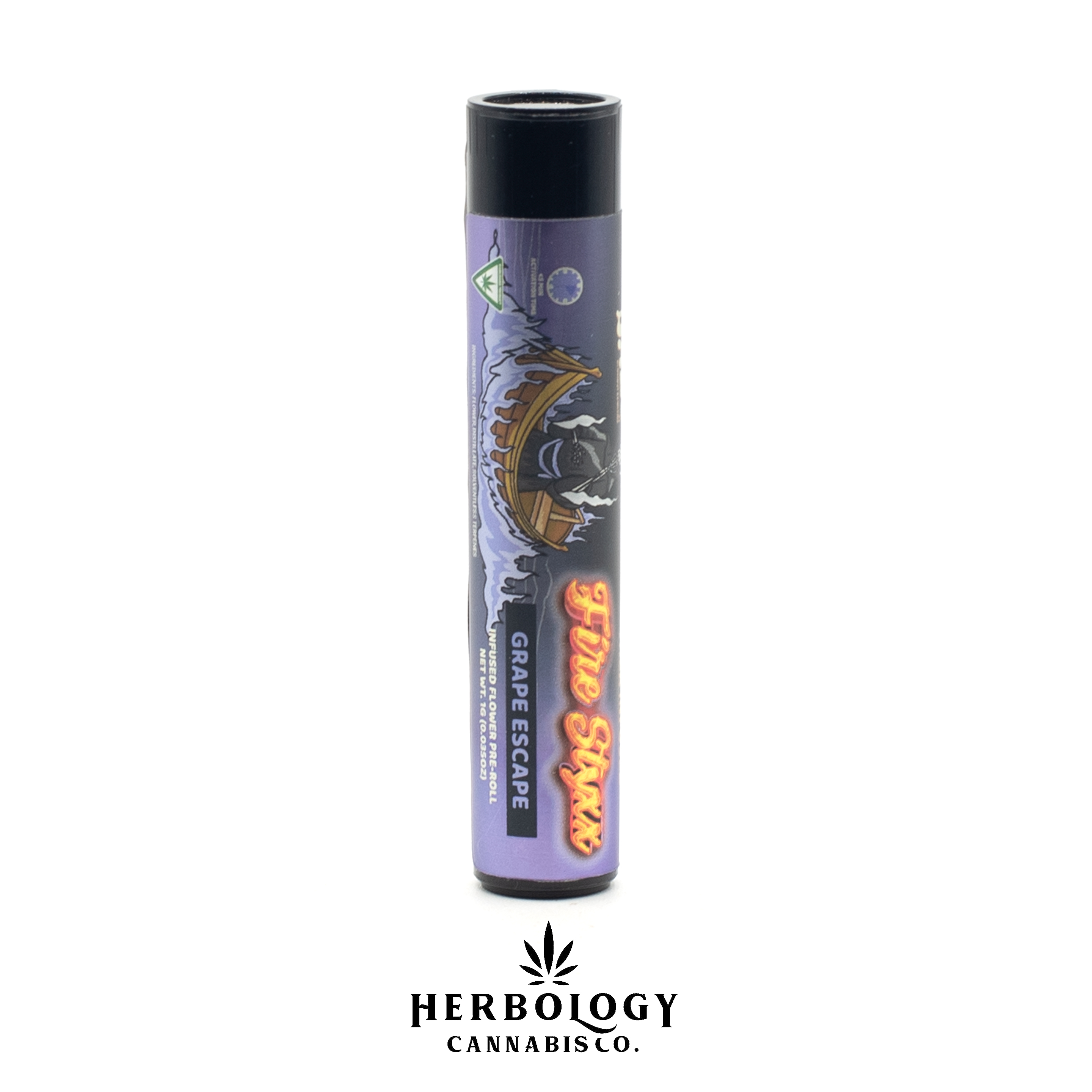 Photograph of product: Fire Styxx | Infused Pre-Roll | Grape Escape | 1g