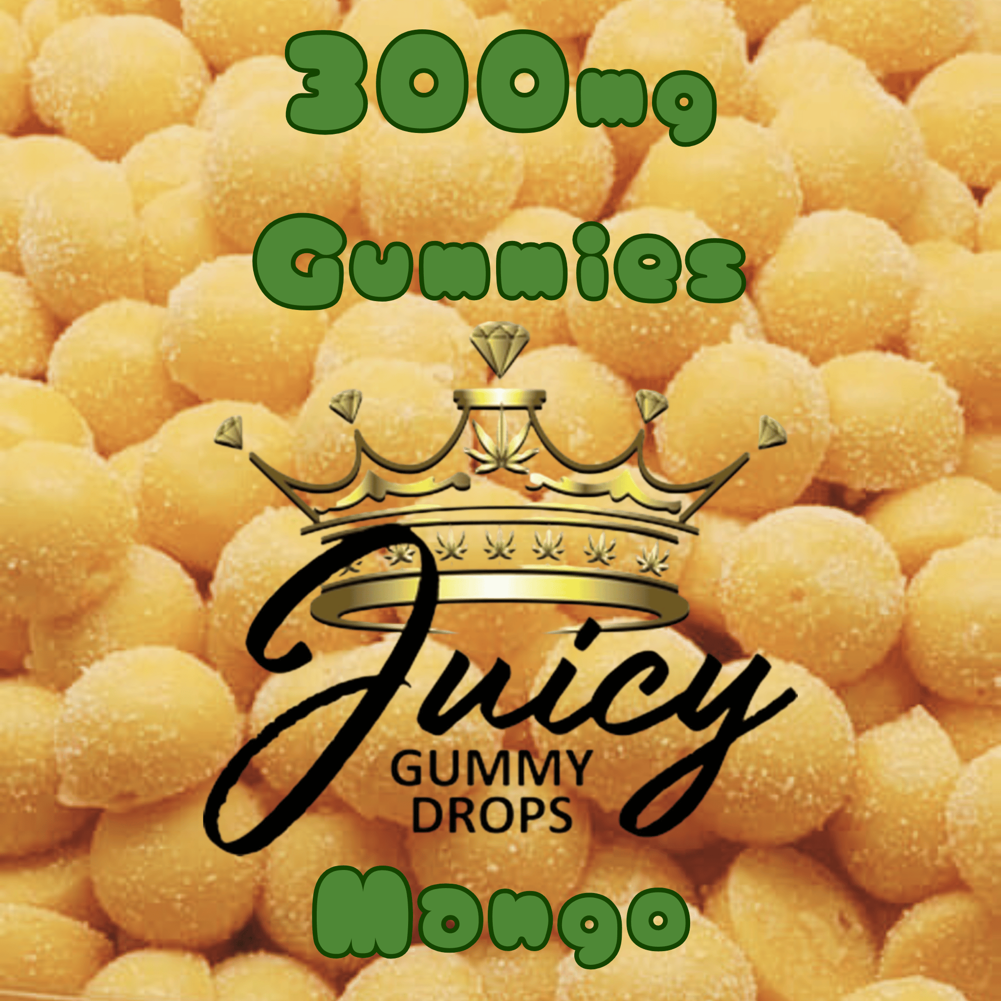 Photograph of product: Juicy-300mg Gummy-Mango