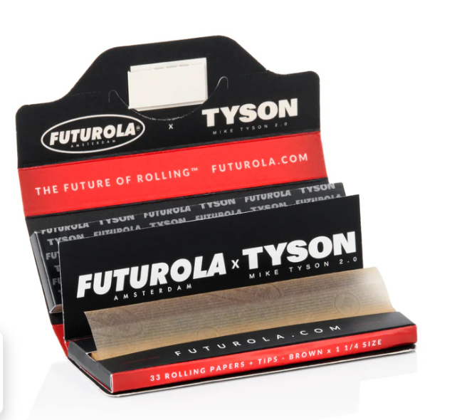 Photograph of product: Futurola x Tyson Ranch 1  Size Rolling Papers with Filters