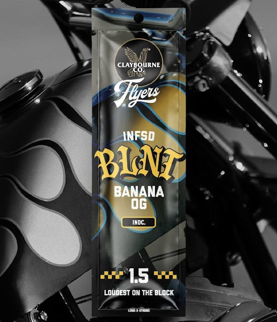 Photograph of product: Banana OG Flyers infused blunt 1.5g - 