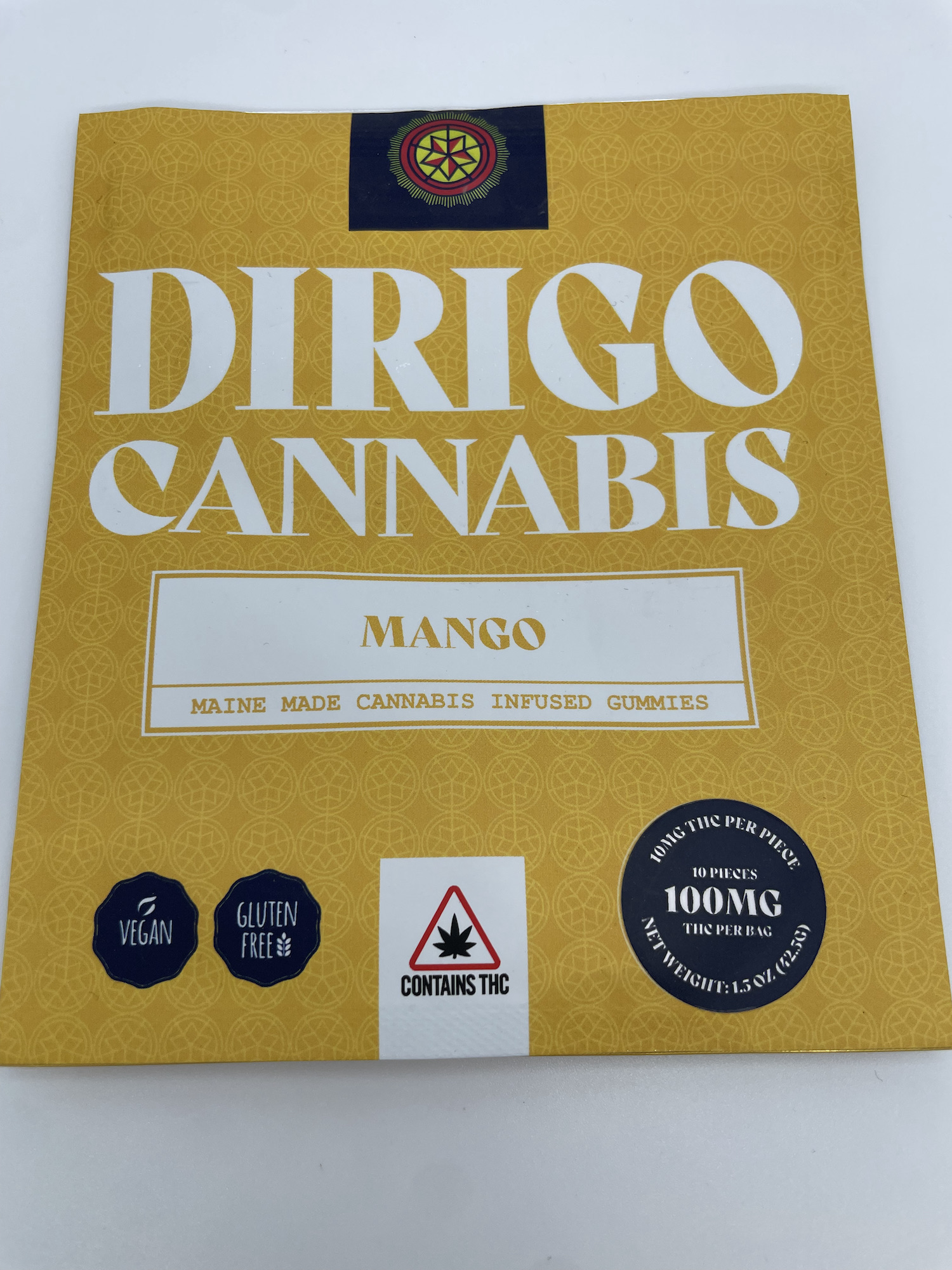 Photograph of product: Dirigo Oui'd - Mango Gummies (100MG)