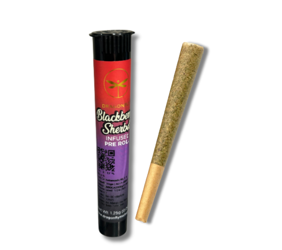 Photograph of product: BLACKBERRY SHERBET | INFUSED PREROLL