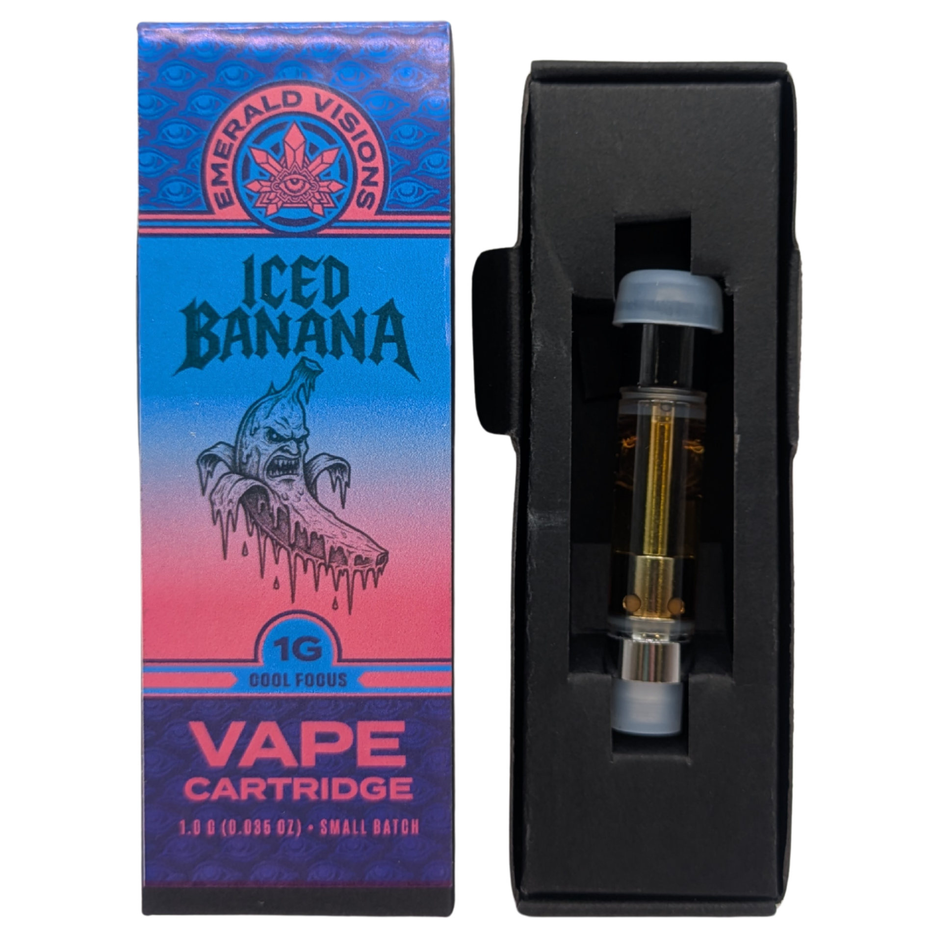 Photograph of product: Iced Banana | 1g Distillate Cartridge |