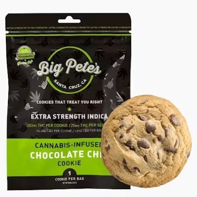 Photograph of product: Big Pete's - 200MG Extra Strength Cookie - Chocolate Chip