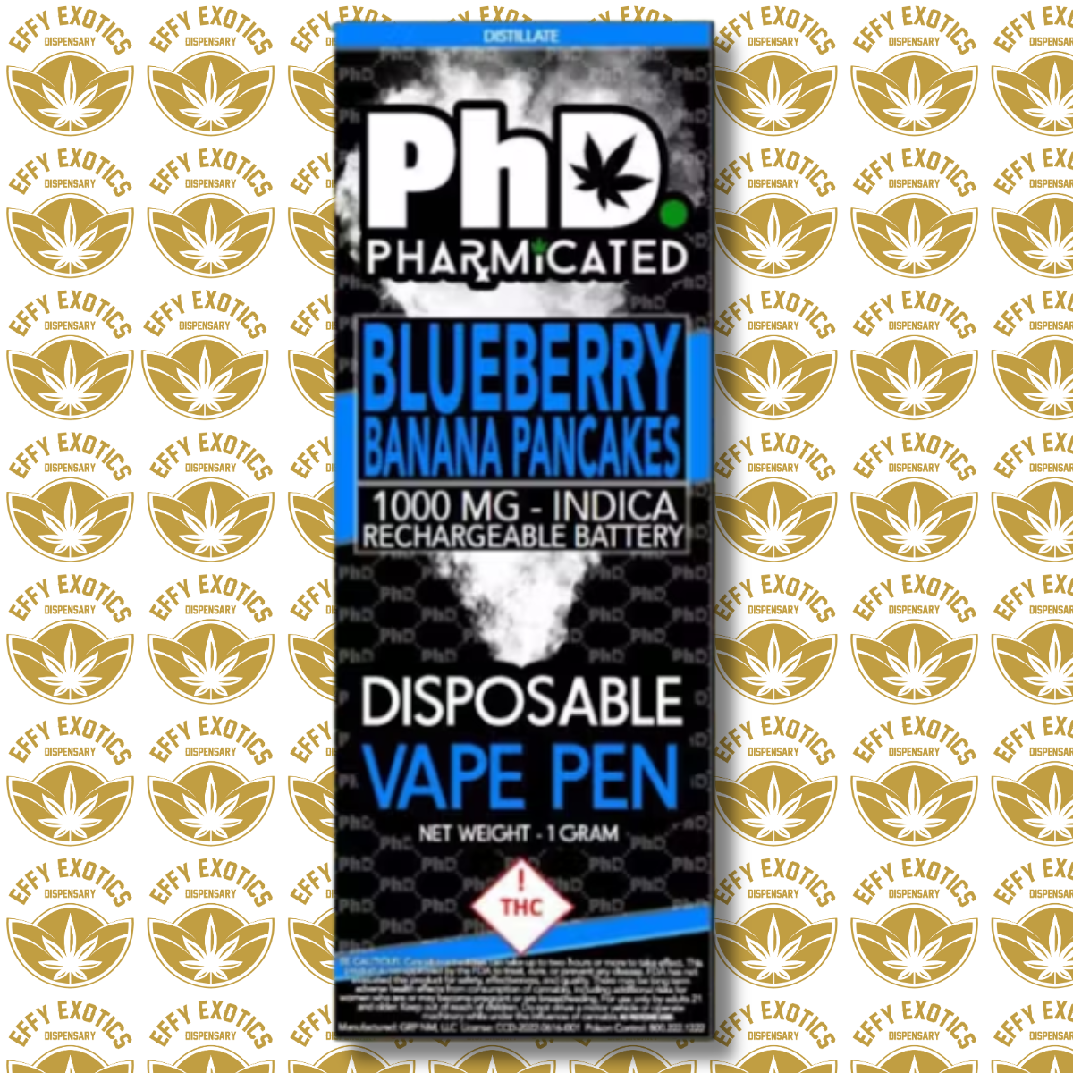 Photograph of product: PhD Disposable - Blueberry Banana Pancakes (Oui'd)