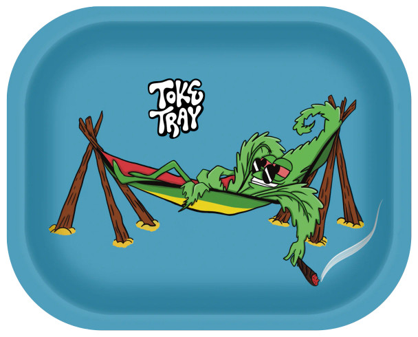 Photograph of product: Toke Tray "Monster" Metal Rolling Tray 5" x 7"