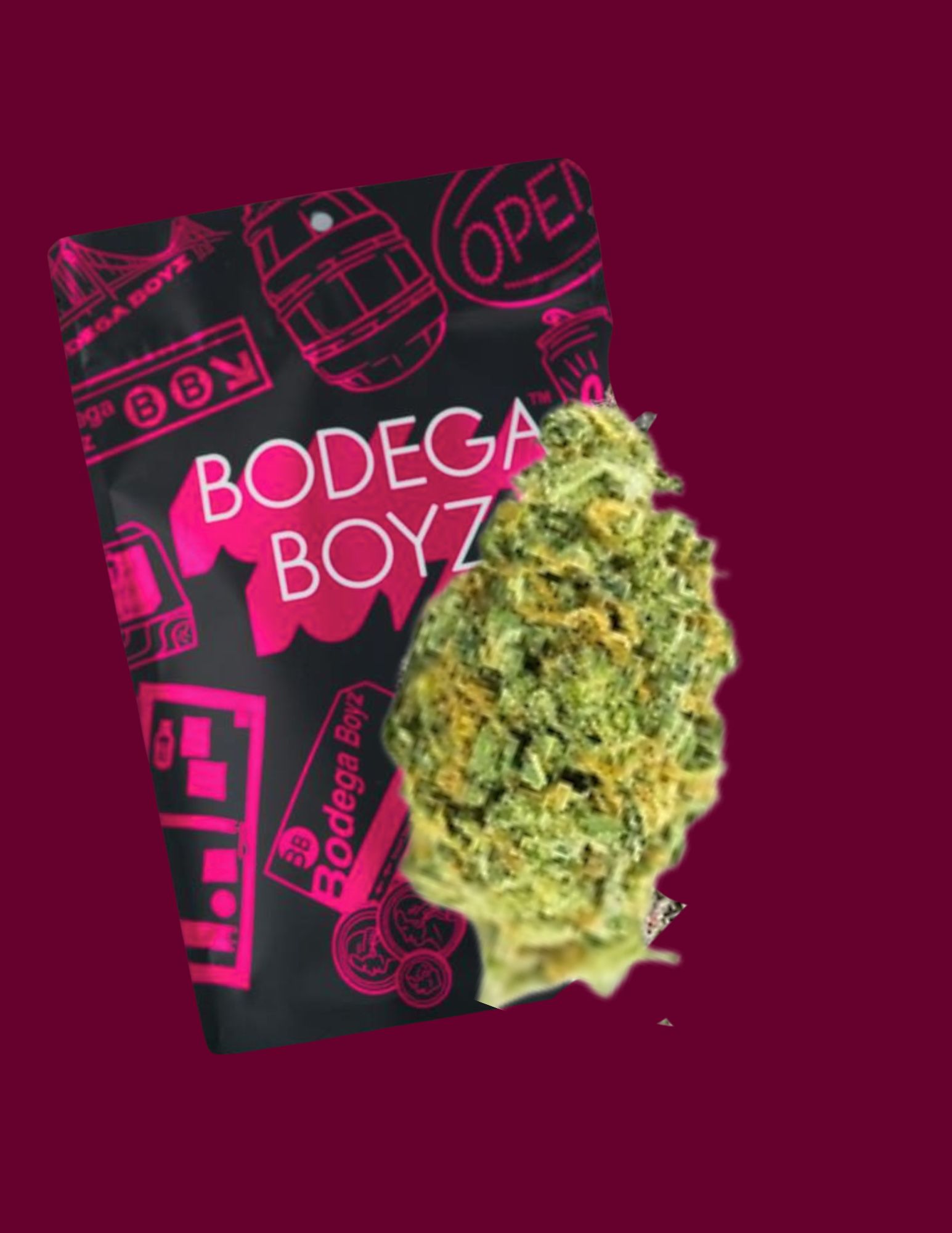 Photograph of product: Bodega Boyz | 3.5g | Flower Bag | Lemonberry