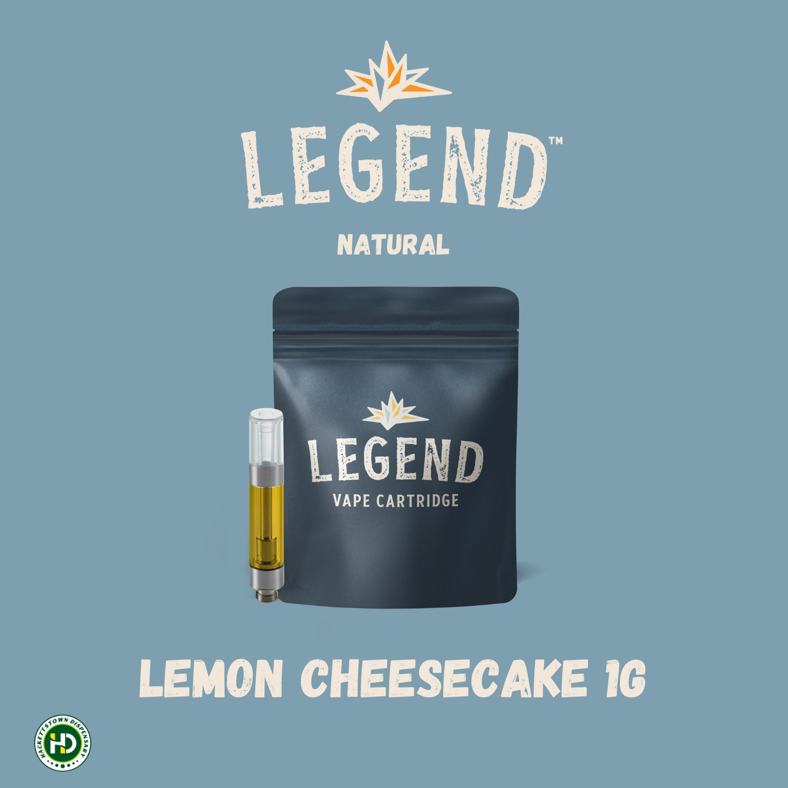 Photograph of product: Legend Cartridge | Lemon Cheesecake | 1g (Oui'd)