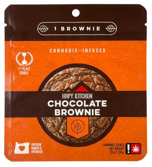 Photograph of Product: Hapy Kitchen 100mg CHOCOLATE BROWNIE Single