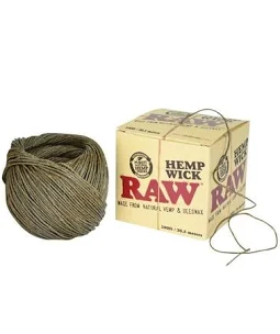Photograph of product: Raw Hemp Wick 100 feet / 30.5 meters