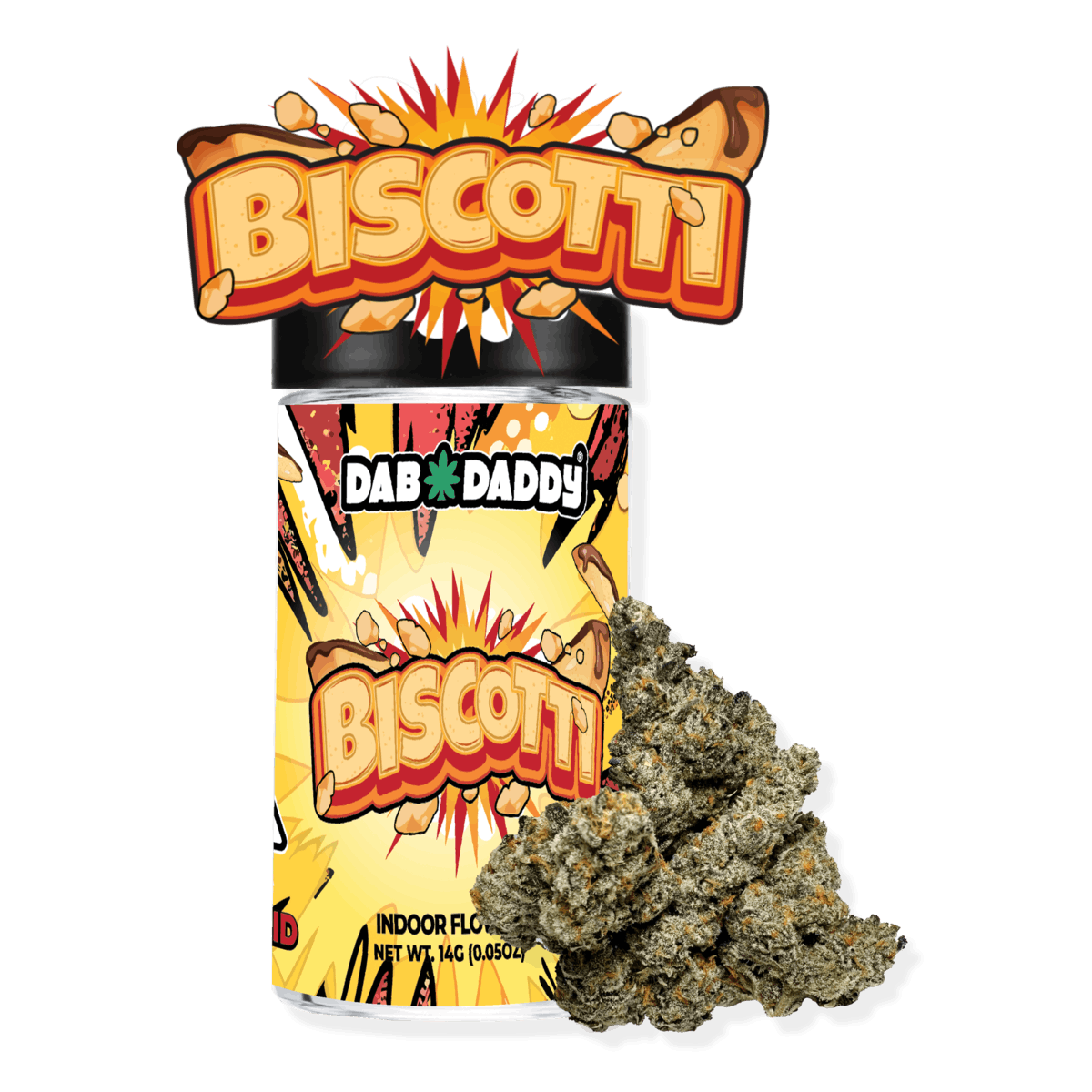 Photograph of product: Dab Daddy | Flower H | Biscotti - 14g