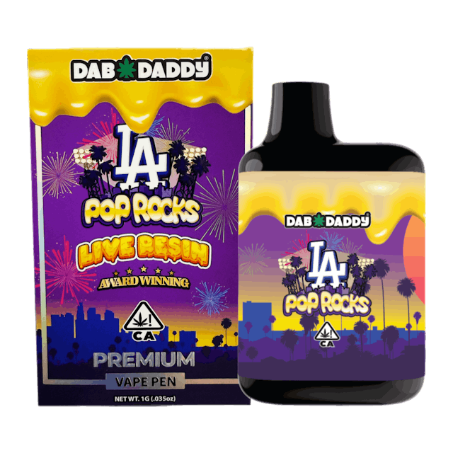 Photograph of product: LA Pop Rocks Live Resin AIO 1g - 