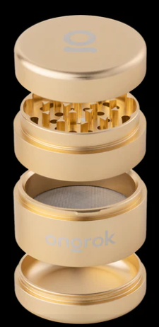 Photograph of product: 4 Piece EZ Open Grinder - Gold