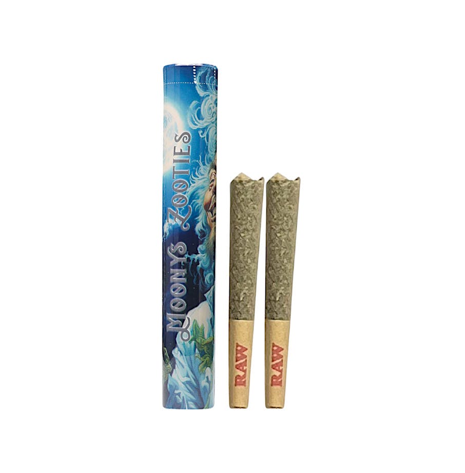 Photograph of product: Moony's Zooties- Blueberry Swirl (I)- Pre-Rolls 2pk