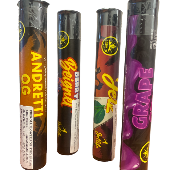 Photograph of product: D. Andretti Oui'd Co 1g Pre Roll - Bourbon St. Brunch (H) - 