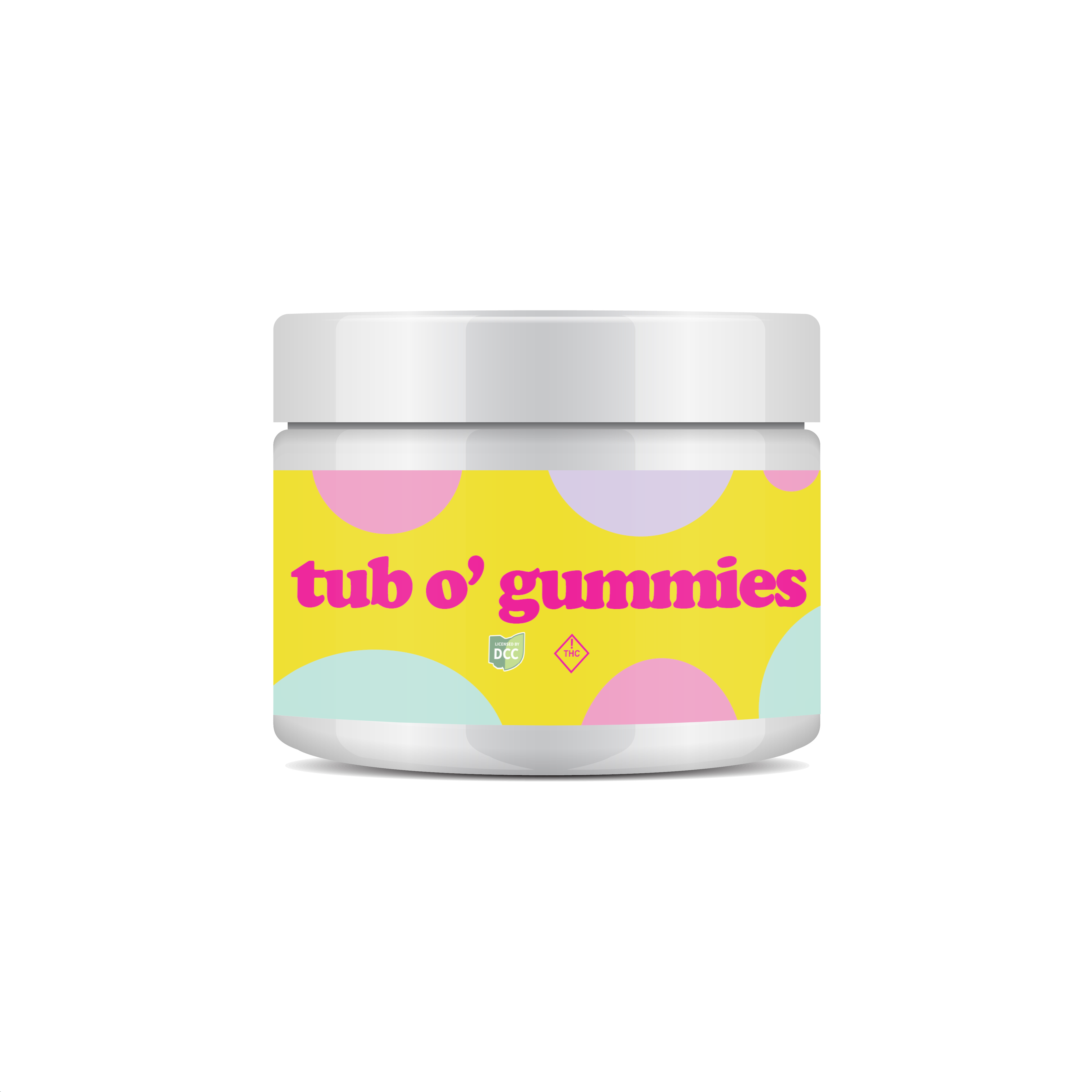 Photograph of product: Mango Passionfruit Tub O' Gummies | 50pk | 500mg