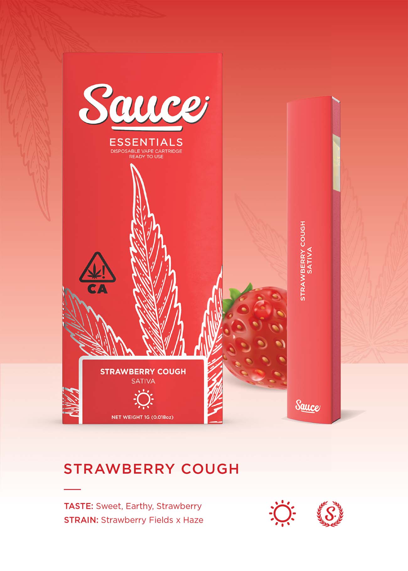 Photograph of product: STRAWBERRY COUGH 1.25G LIVE RESIN ALL IN ONE - 1.25 G