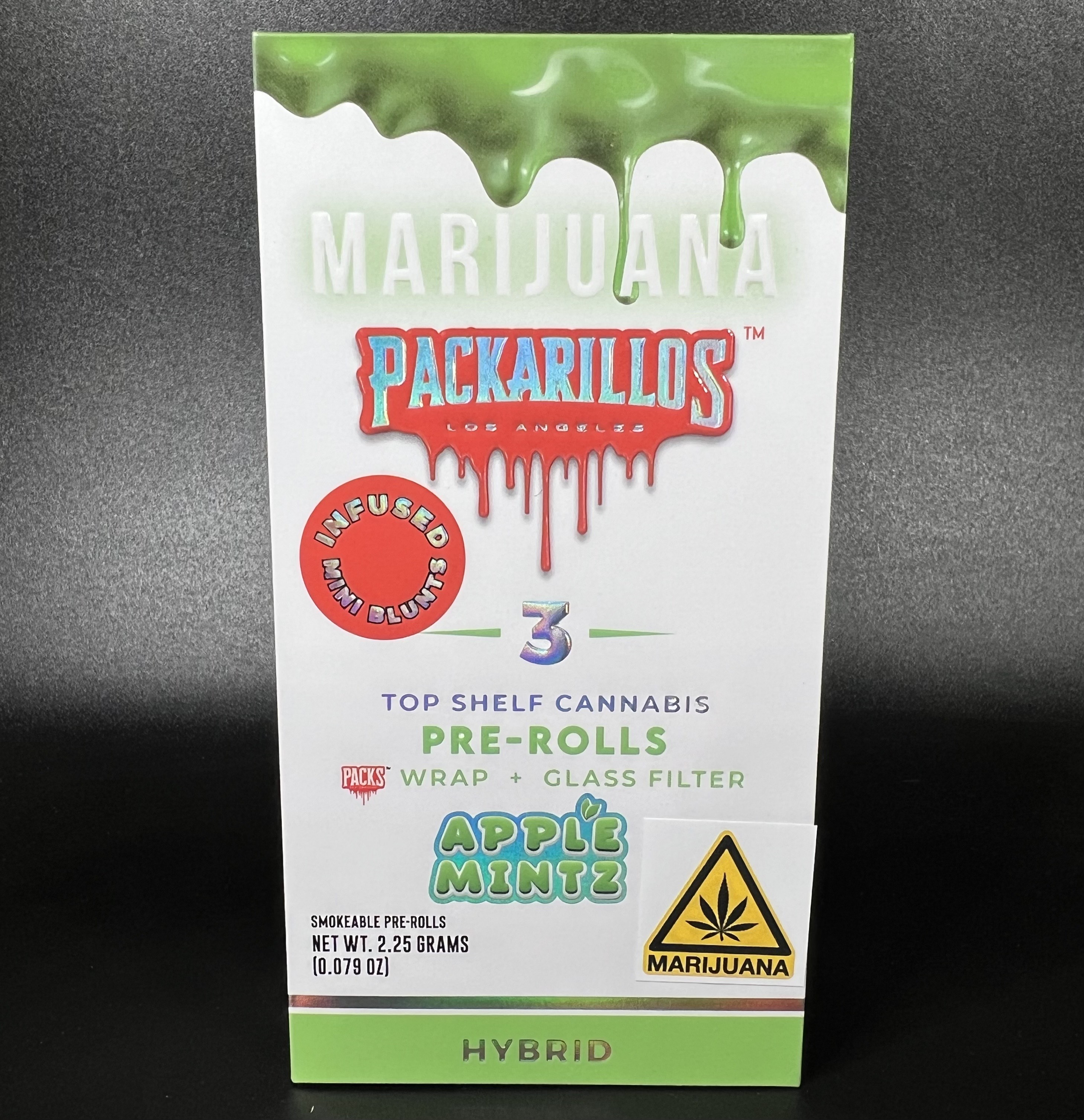 Photograph of product: Apple Mintz - Packarillos 2.25g (3pk) - Blunt