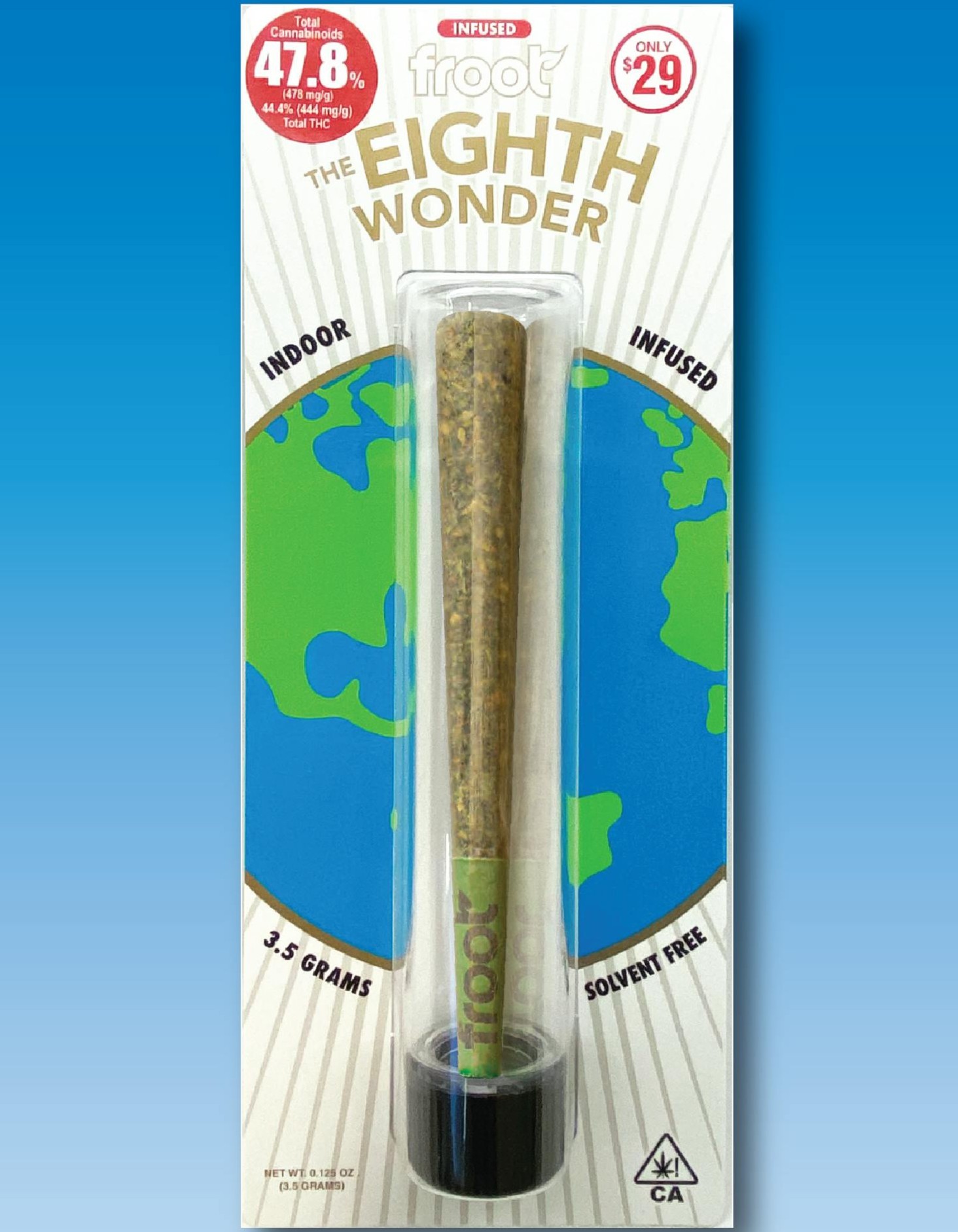 Photograph of product: Froot - The Eighth Wonder 3.5g au chocolat Infused PreRoll