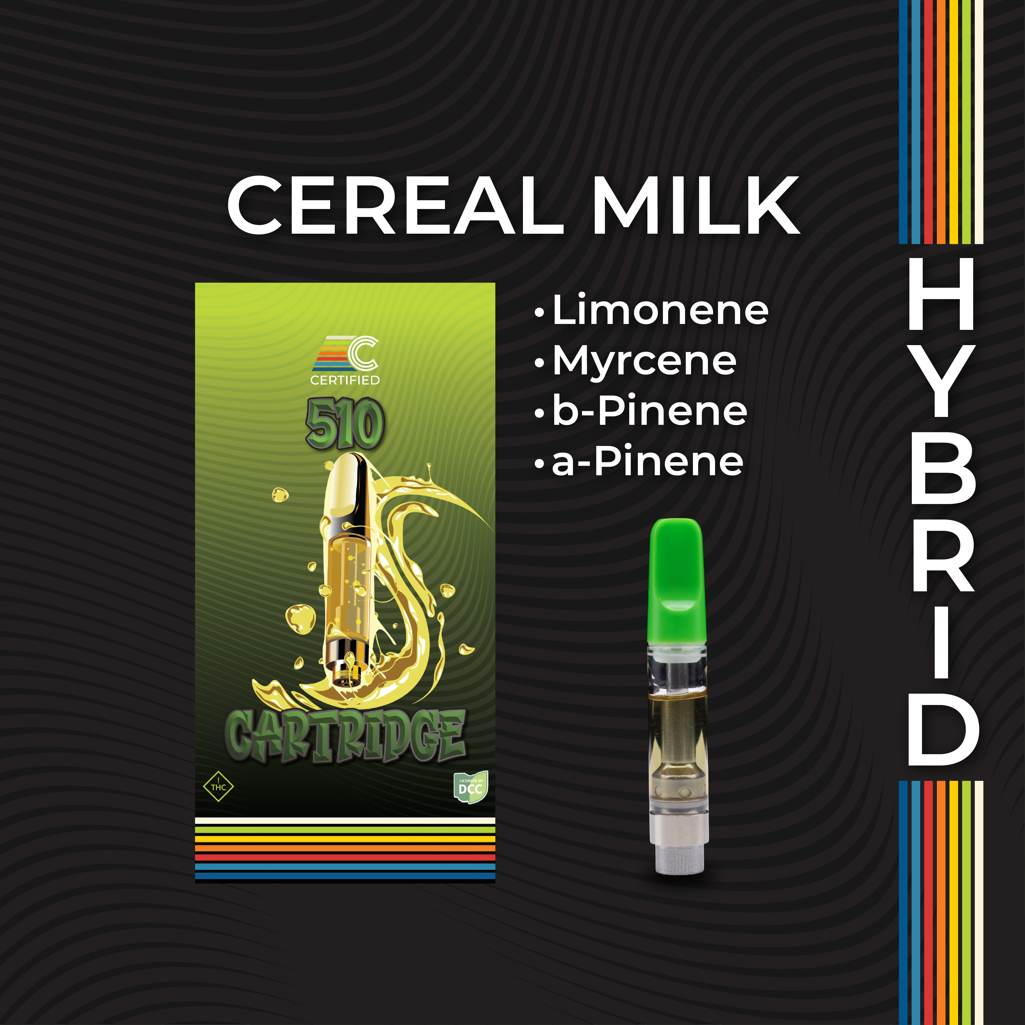 Photograph of product: Cereal Milk | 1g Distillate Cartridge