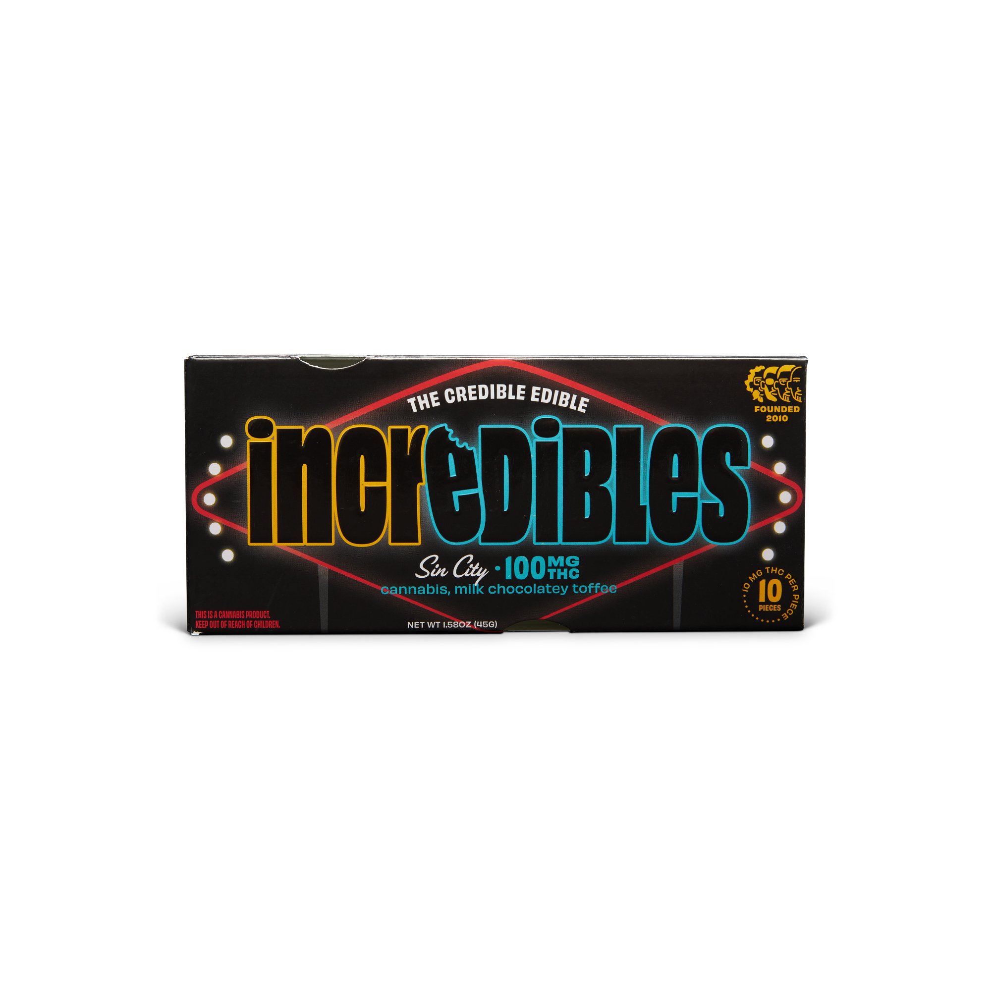 Photograph of product: Sin City Bar 100mg (10-Pack | 10mg Each)
