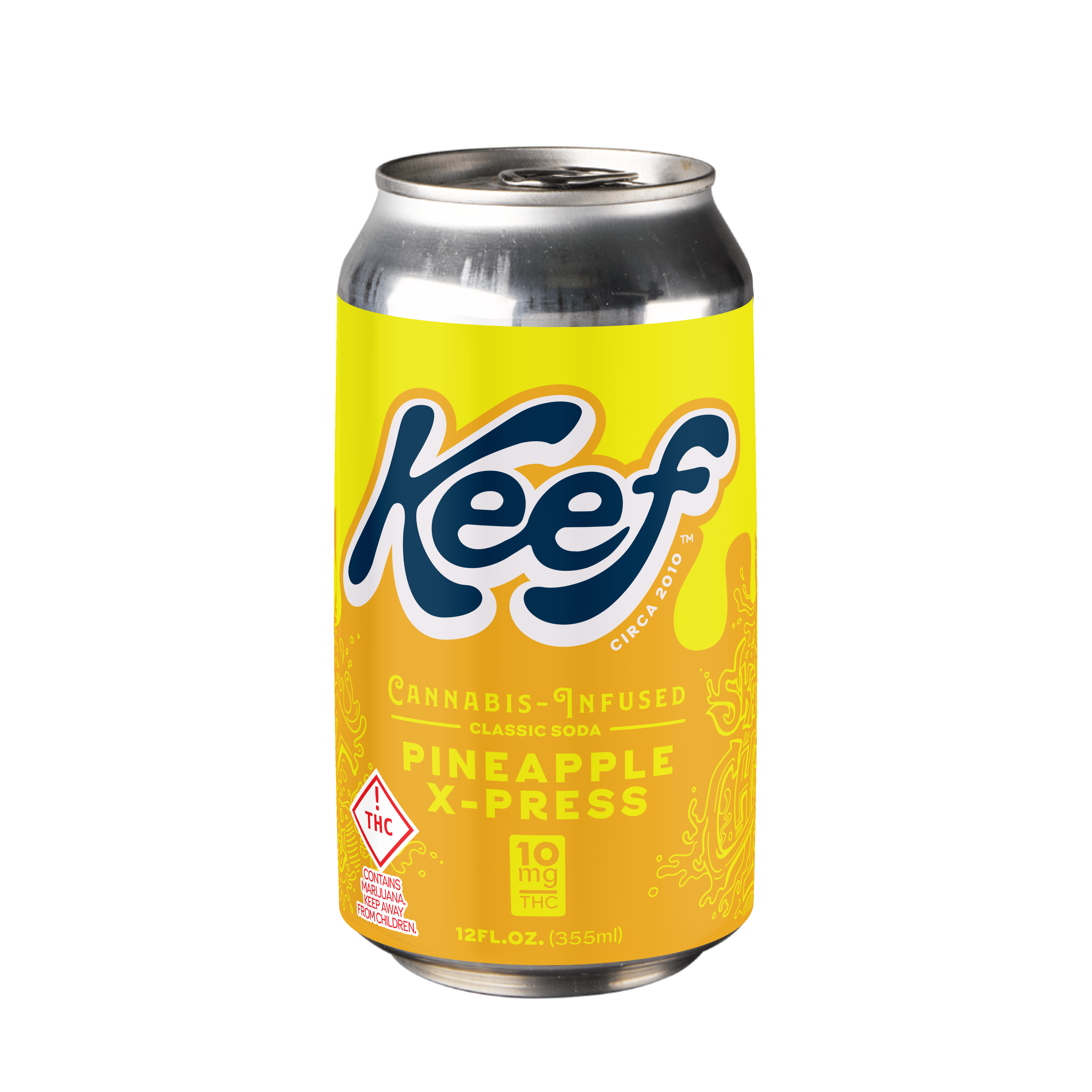 Photograph of Product: Keef Classic Soda Pineapple X-Press | 10mg