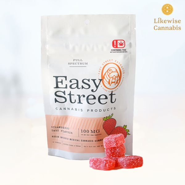 Photograph of Product: 10-PACK 100MG STRAWBERRY TART VEGAN INDICA