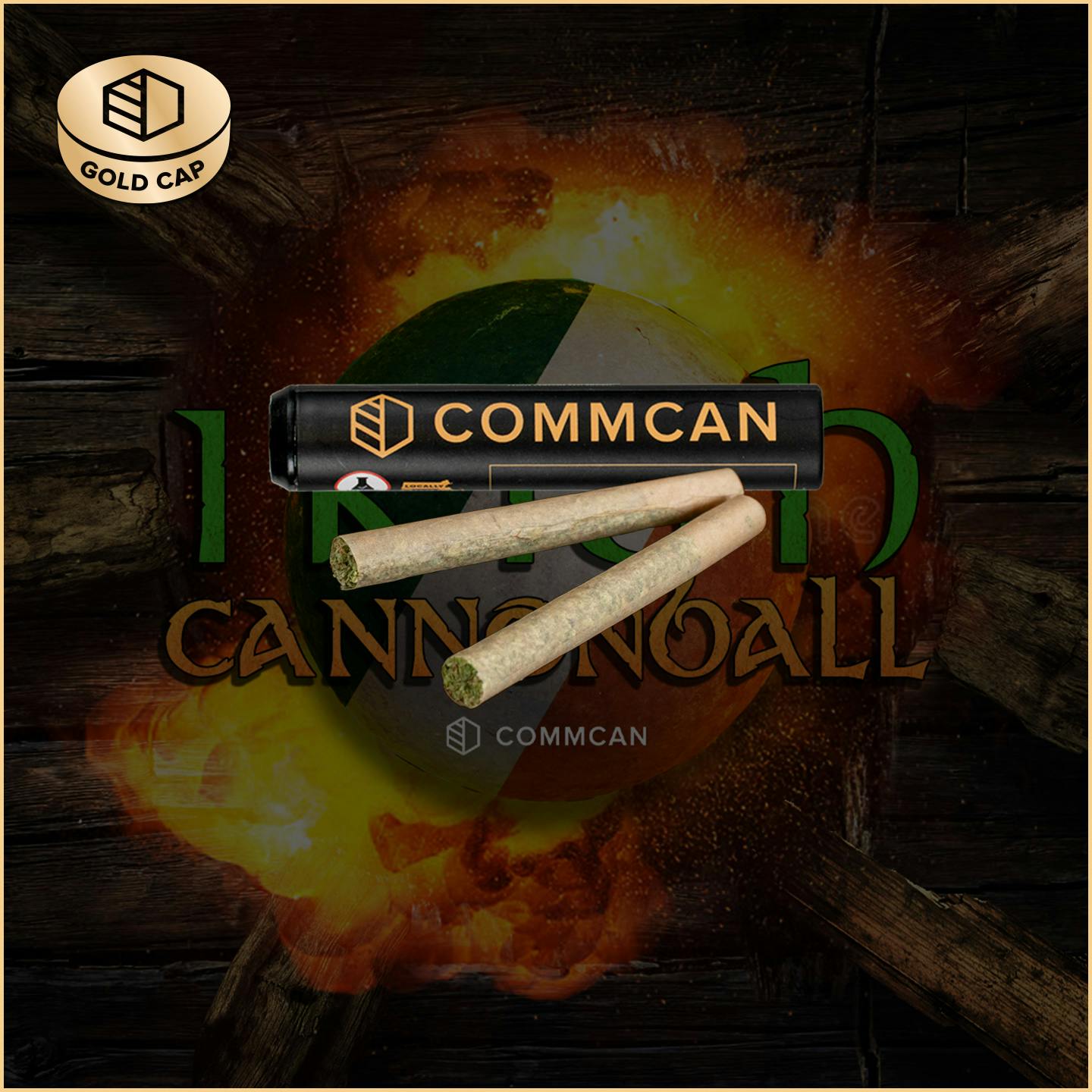Photograph of product: Irish Cannonball Pre-Roll 2 Pack (.5g/ea)